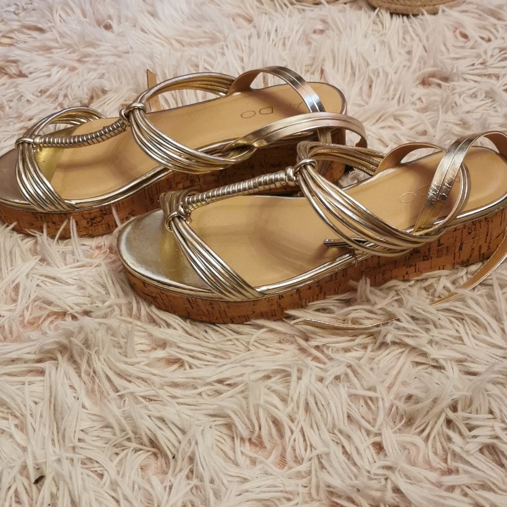 Beautiful gold sandals